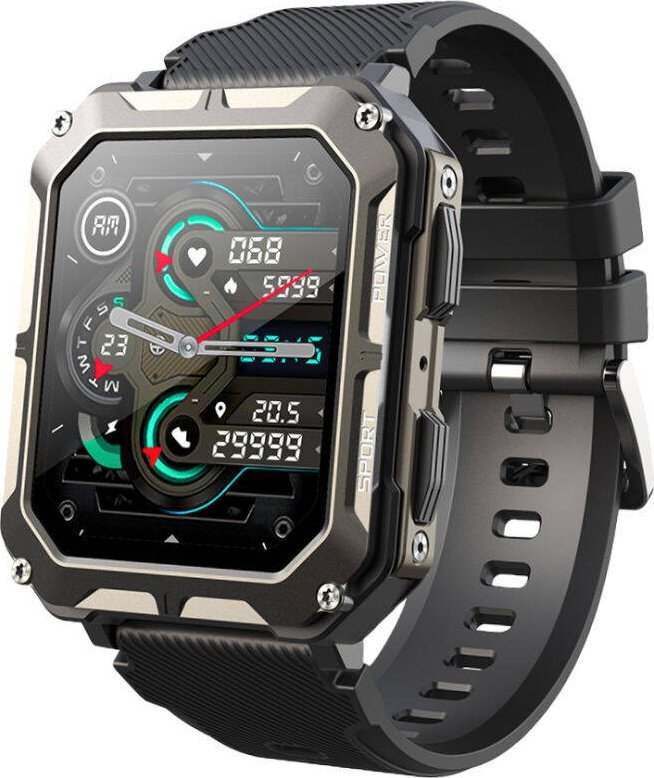 Smartwatch Rubicon SmartWatch Rubicon RNCF27 czarny silikon BT Call rozmowy .