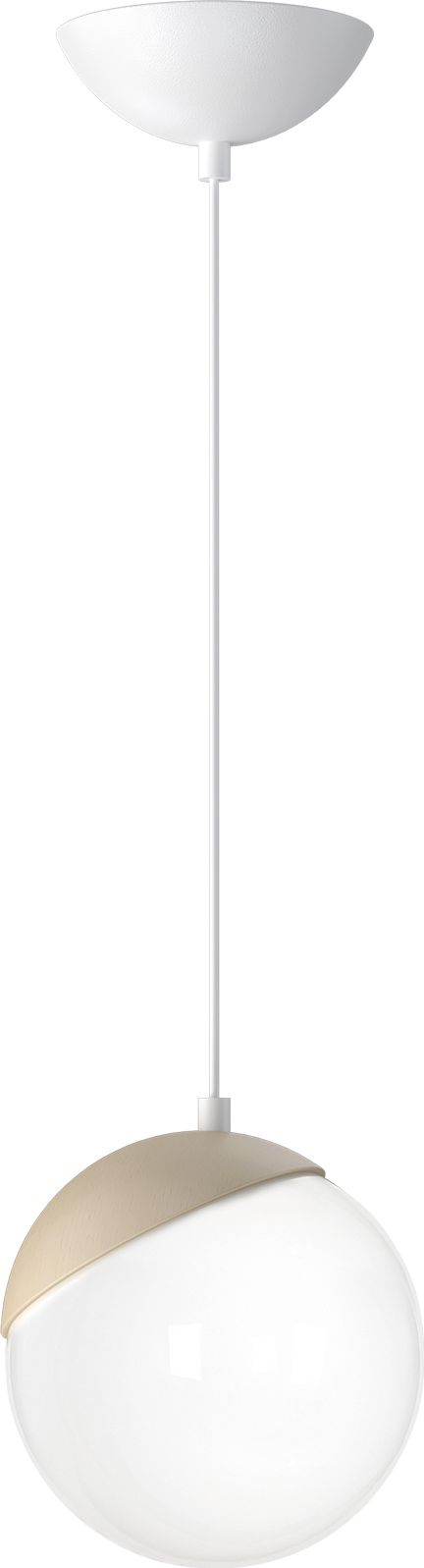 Lampa wisząca Milagro Lampa wisząca biała do jadalni Milagro SFERA MLP5424