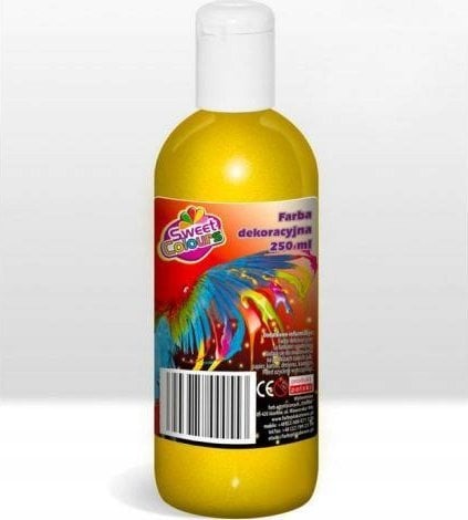Farba dekoracyjna brokatowa złota 250ml