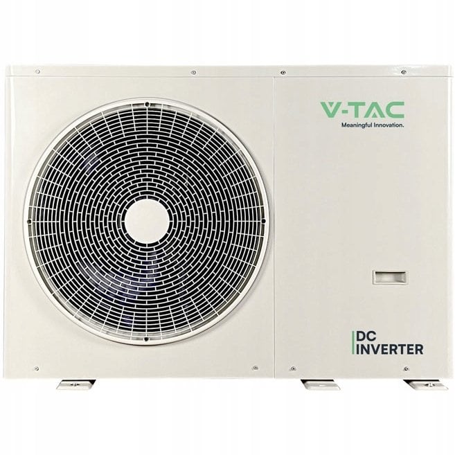 Pompa ciepła monoblok 6kW 1-faz V-TAC ATW +grzałka 3kW VT-M6KW-P1H3-W R32