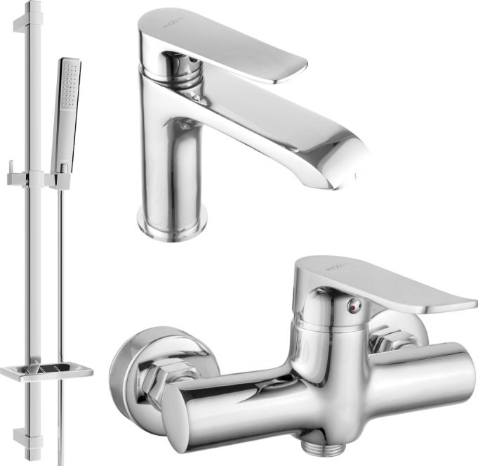 Mexen Mexen Pecos DQ72 zestaw prysznicowy, chrom - 72704DQ72-00
