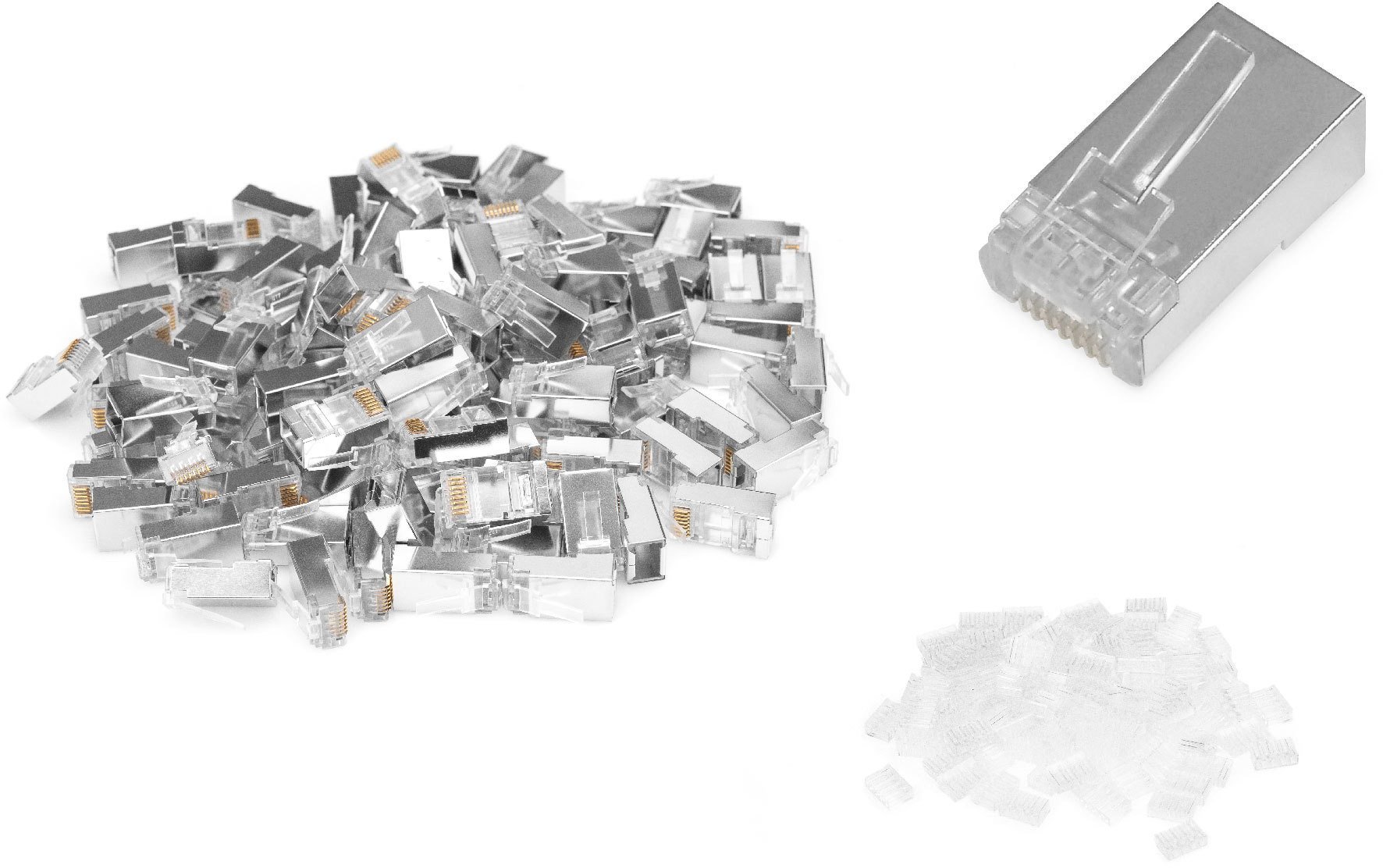 CAT 6 MODULAR PLUG ROUND 100X