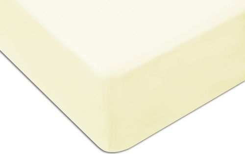 Darymex Prześcieradło jersey z gumką Ecru/80x160