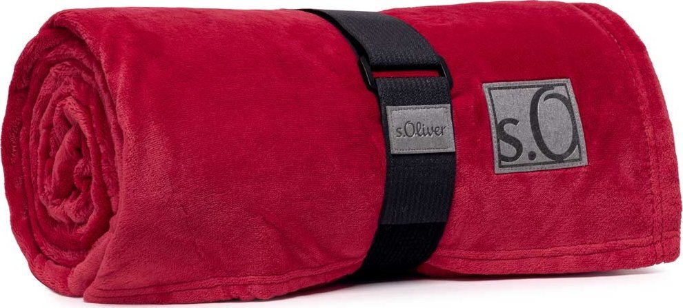 s. Oliver Koc 150x200 cm Kuschelsoft 3638-400 czerwony