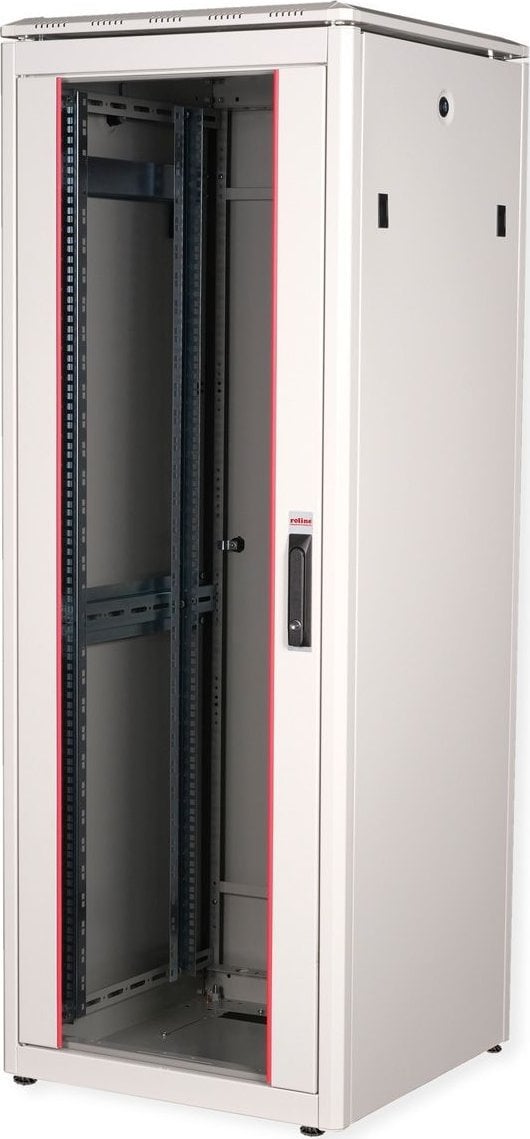 Szafa Roline ROLINE Netzwerkschrank Pro 48,26cm 19Zoll 32 HE 600x600 BxT Glast�r grau