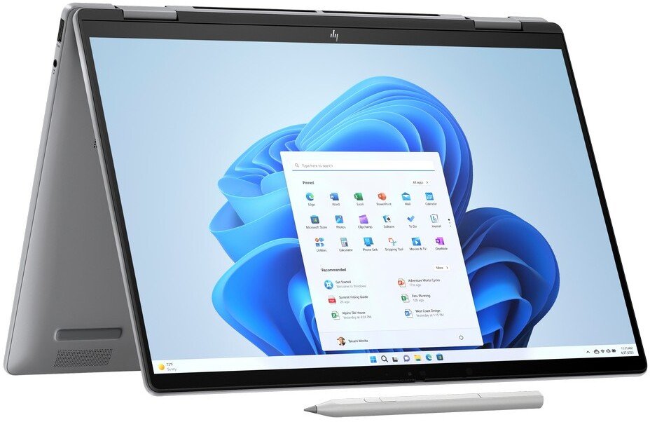 Laptop HP Envy 2w1 14-fa0014nw / B4MA8EA / Ryzen 5 / 16GB / 1TB / AMD Radeon / WUXGA / Dotyk / Win 11 / Srebrny