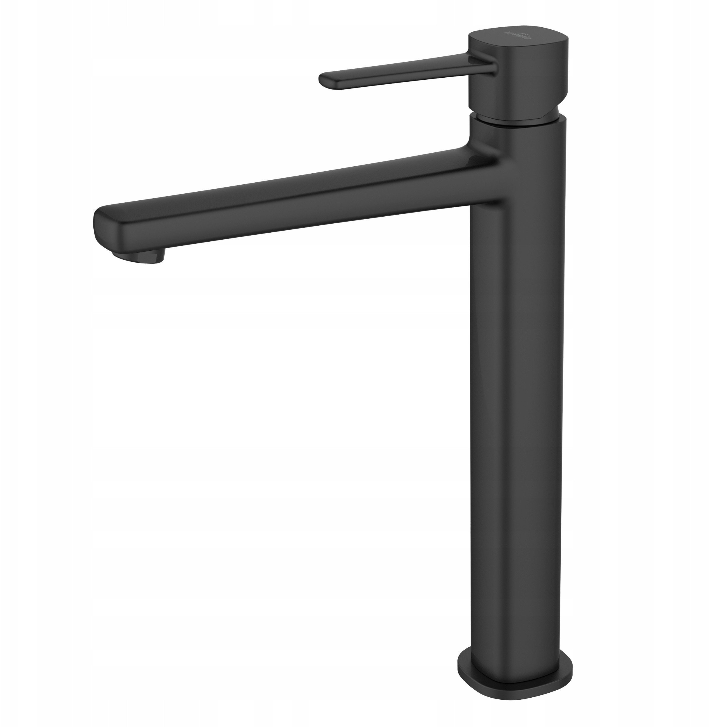 Invena bateria umywalkowa wysoka Glamour, czarny BU-02-W04-V