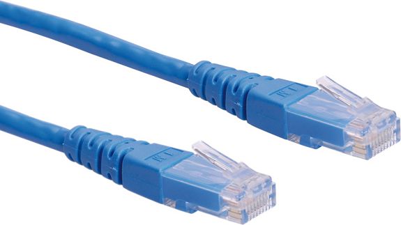 Roline PatchCord, UTP, Cat6, 0.5m, niebieski (21.15.1524)