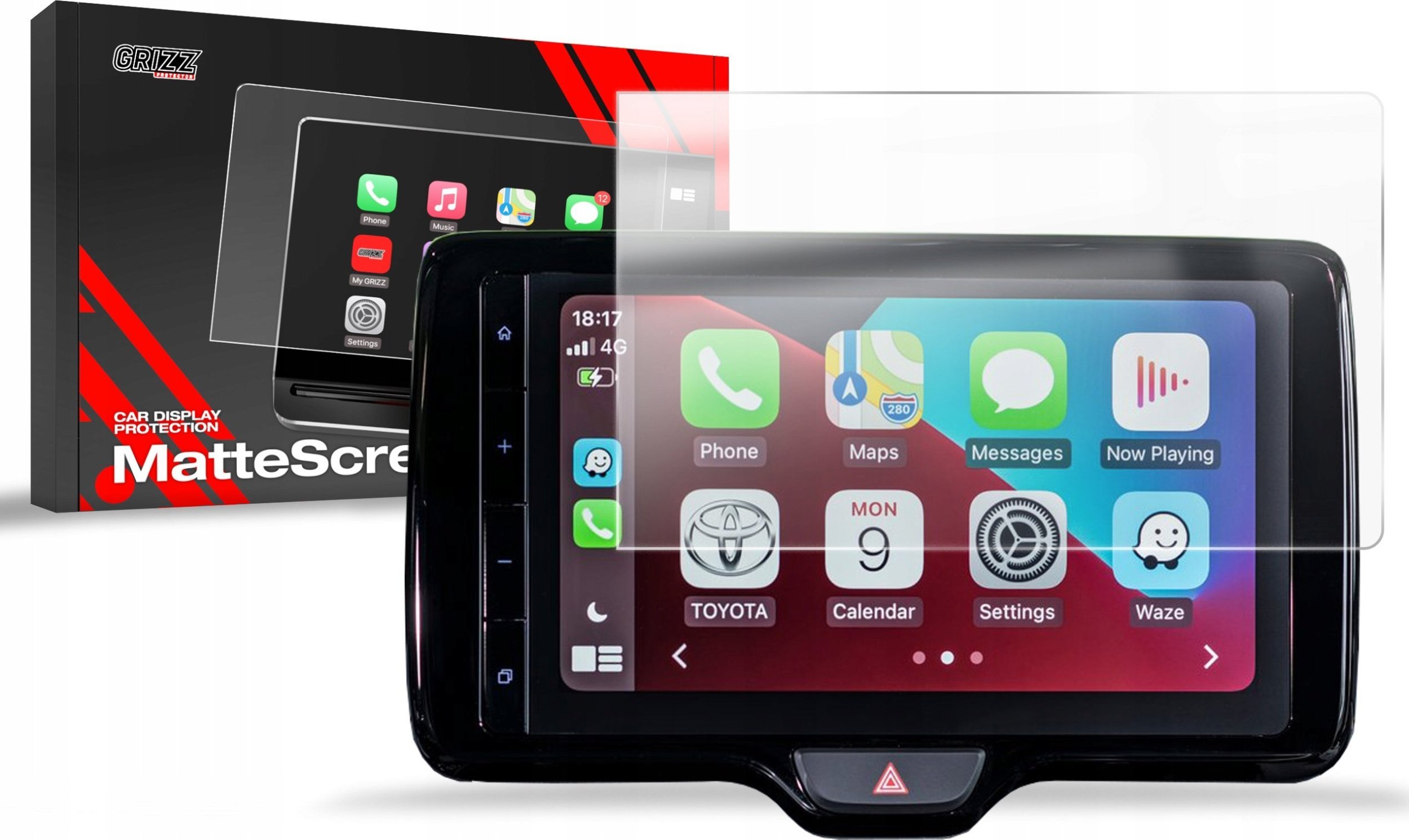 Folia matowa GrizzGlass CarDisplay Protection do Mazda 2 Hybrid (2024-2025)