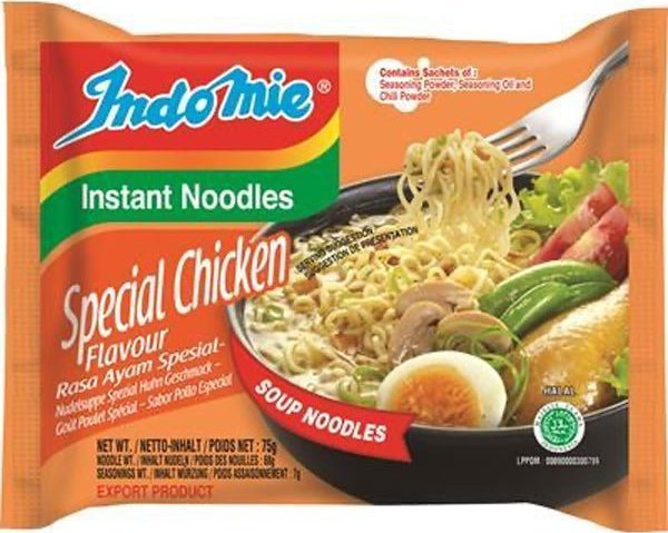 IndoMie Makaron Instant | Zupka Błyskawiczna o Smaku Kurczaka Rasa Ayam "Instant Soup Noodles | Special Chicken Flavour Rasa Ayam" 80g IndoMie