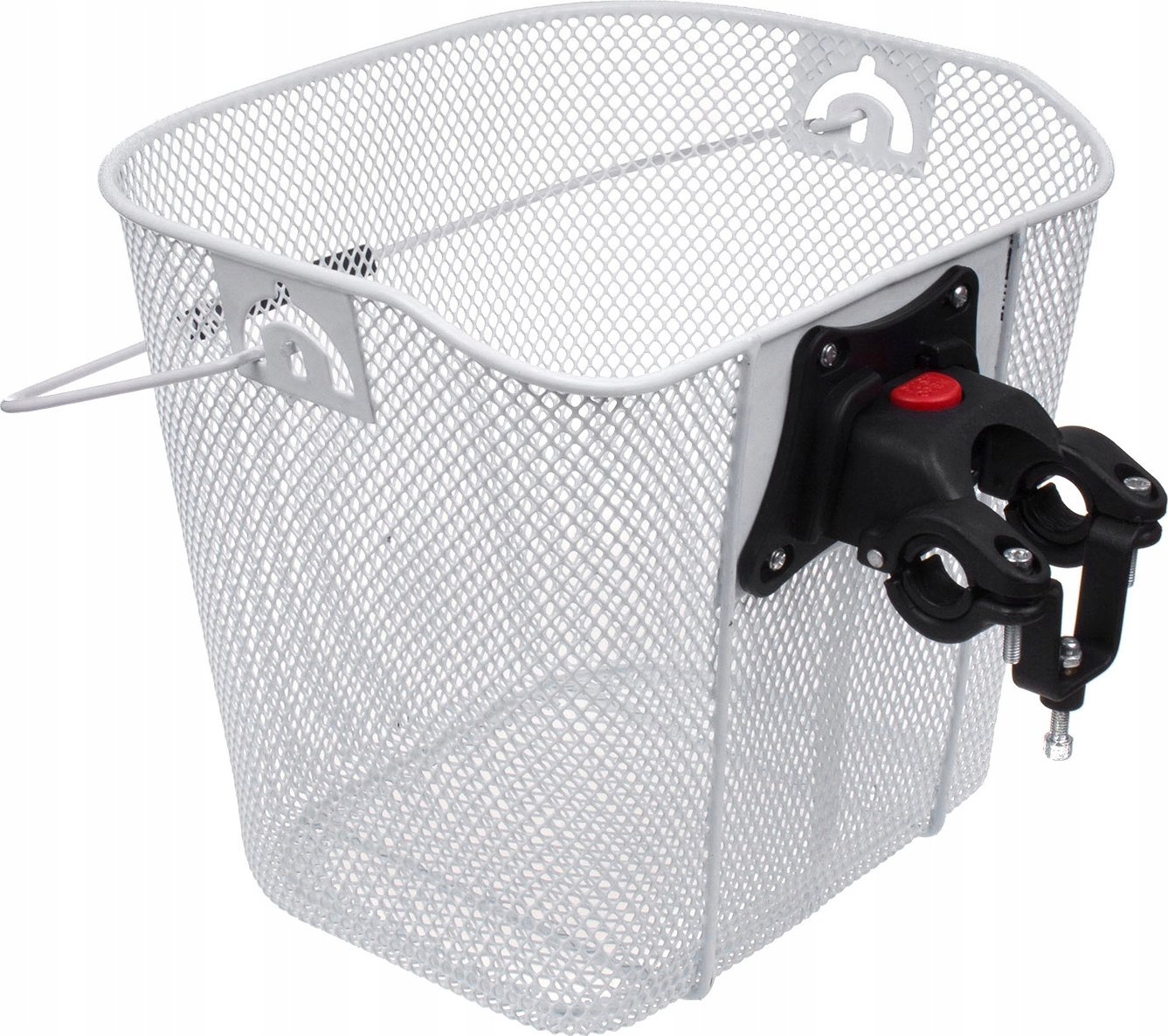 Kosz rowerowy Verso przód 350x250x240 biały szybki montaż click Uniwersalny