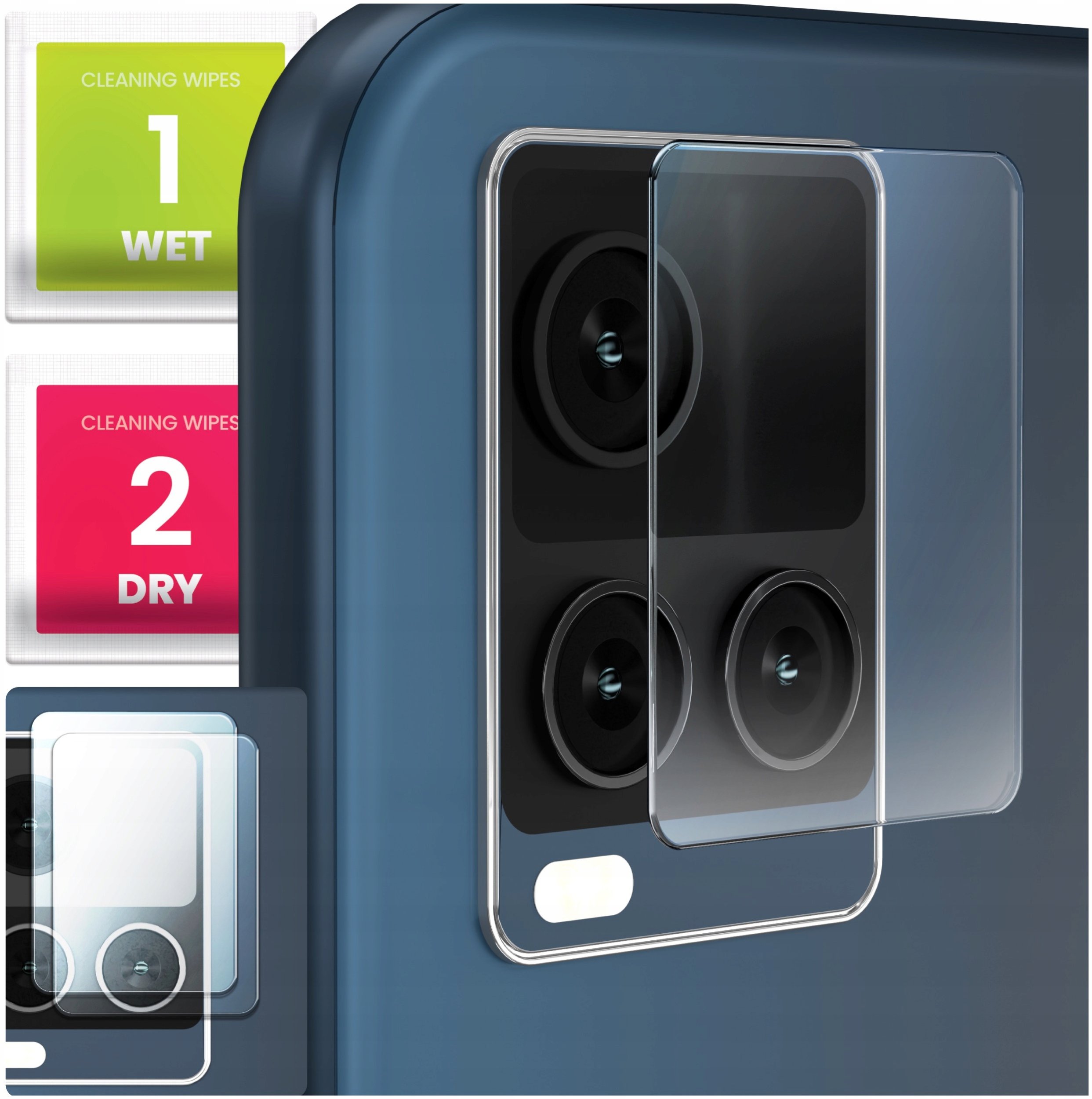 2-PAK Szkło Na Aparat Do Vivo Y21S / Y33S (Hartowane, Na Obiektyw, 9H)