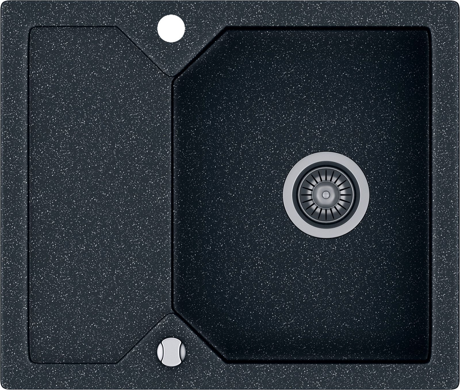 Zlewozmywak Kernau granitowy Kernau KGS P 4559 1B1D Black Metallic