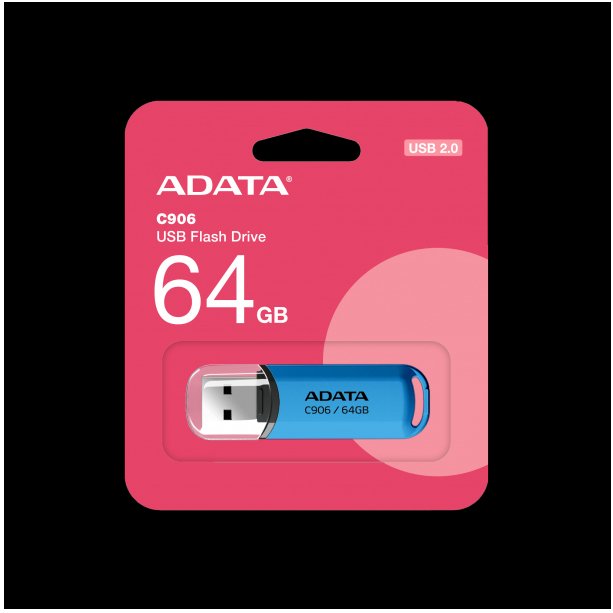 adata Pendrive C906 64GB USB2.0 niebieski