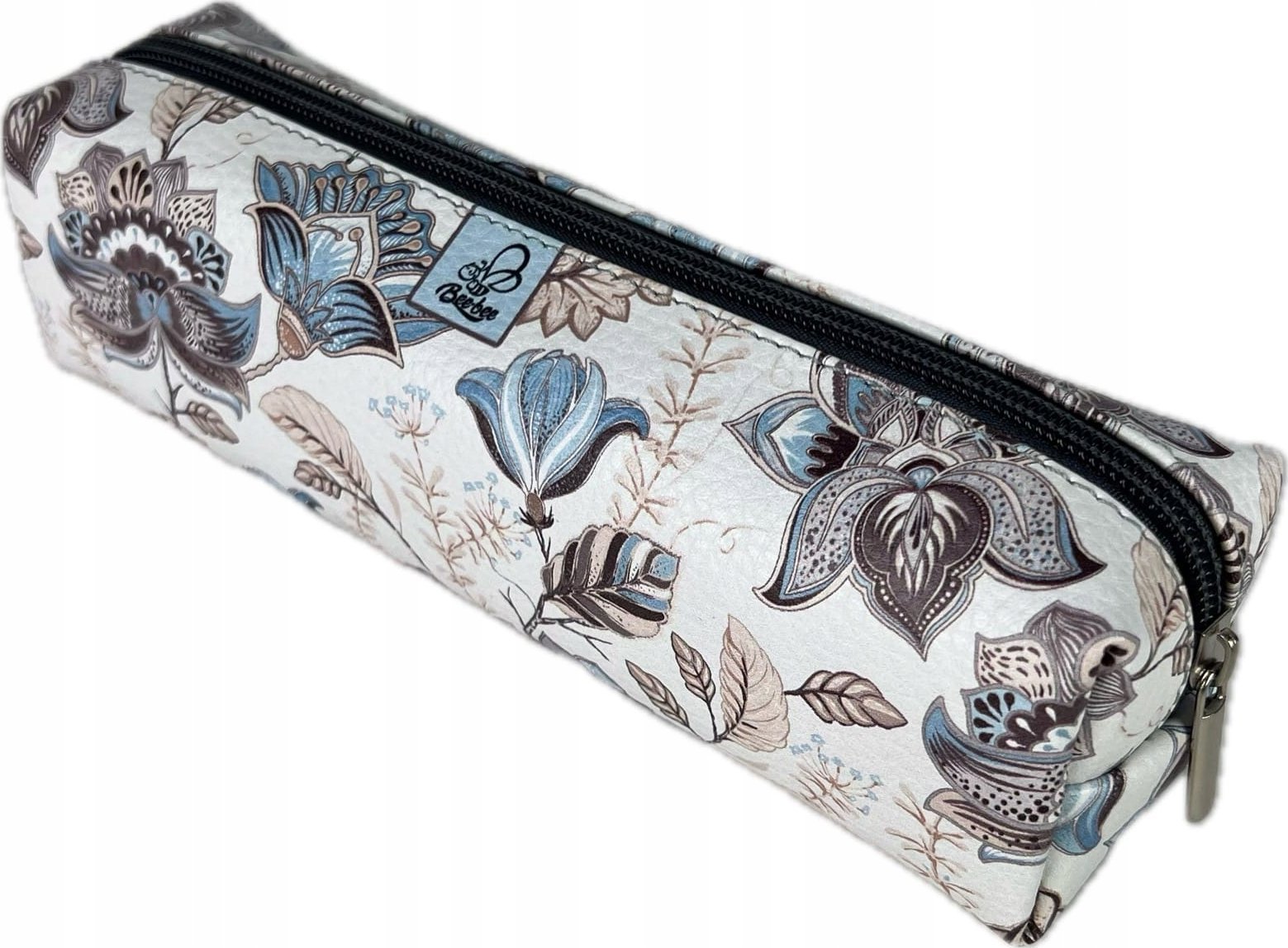 Piórnik Bee-bee Piórnik prostok±t kostka Paisley kwiaty kawowe