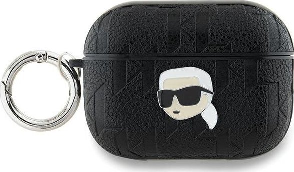 Karl Lagerfeld Karl Lagerfeld KLAP2PGKIPK AirPods Pro 2 (2022/2023) cover czarny/black Monogram Karl Head