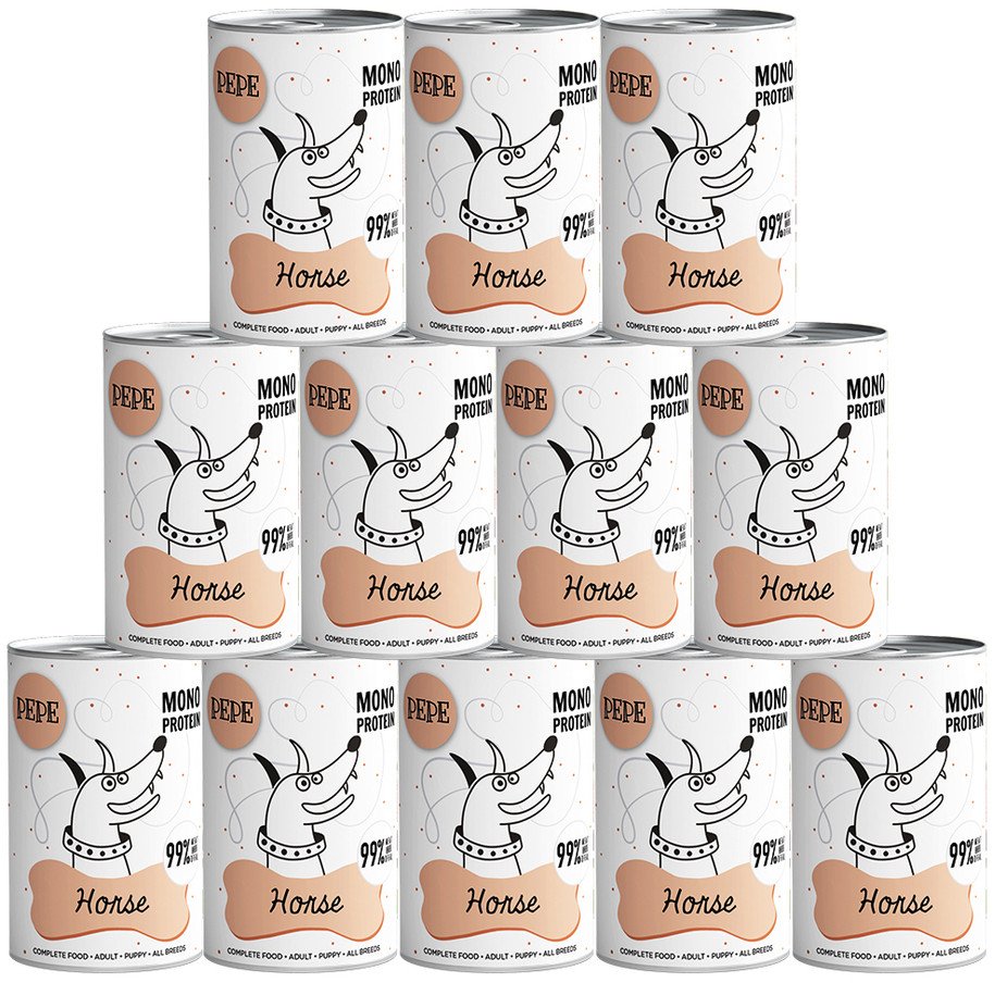 PEPE MONO PROTEIN Horse (konina) 12x400g