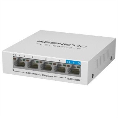 Keenetic POE+ Switch 5 KN-4610-01-EU Przełącznik PoE+ 4 porty + 1 Uplink