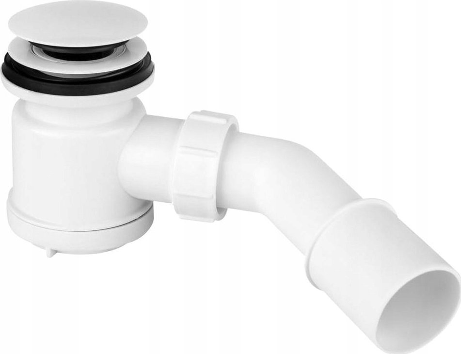 Syfon Mc Alpine SYFON BRODZIK KLIK-KLAK 50MM BIALY MOSIADZ