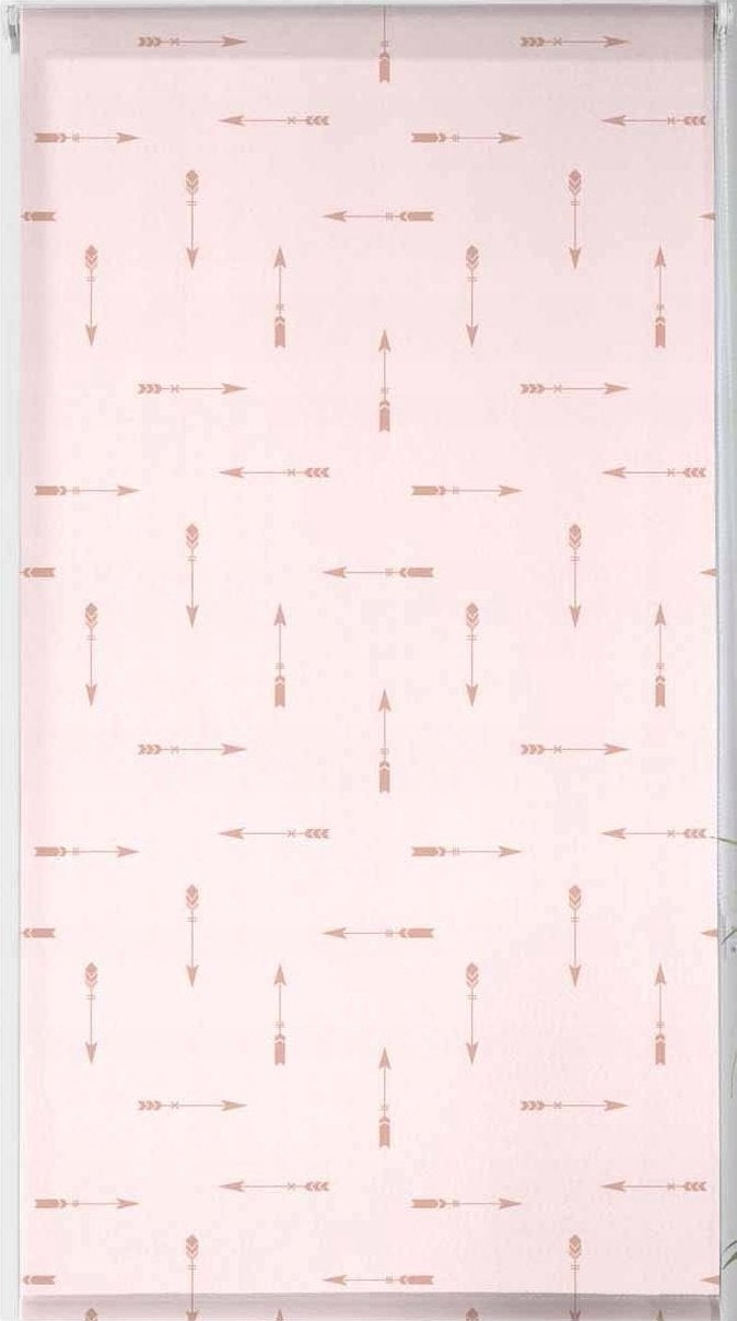 Douceur d`Interieur Roleta okienna z motywem indiańskim, 60 x 180 cm, różowa