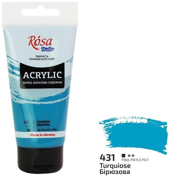 Farba akrylowa turquoise blue 431 75ml