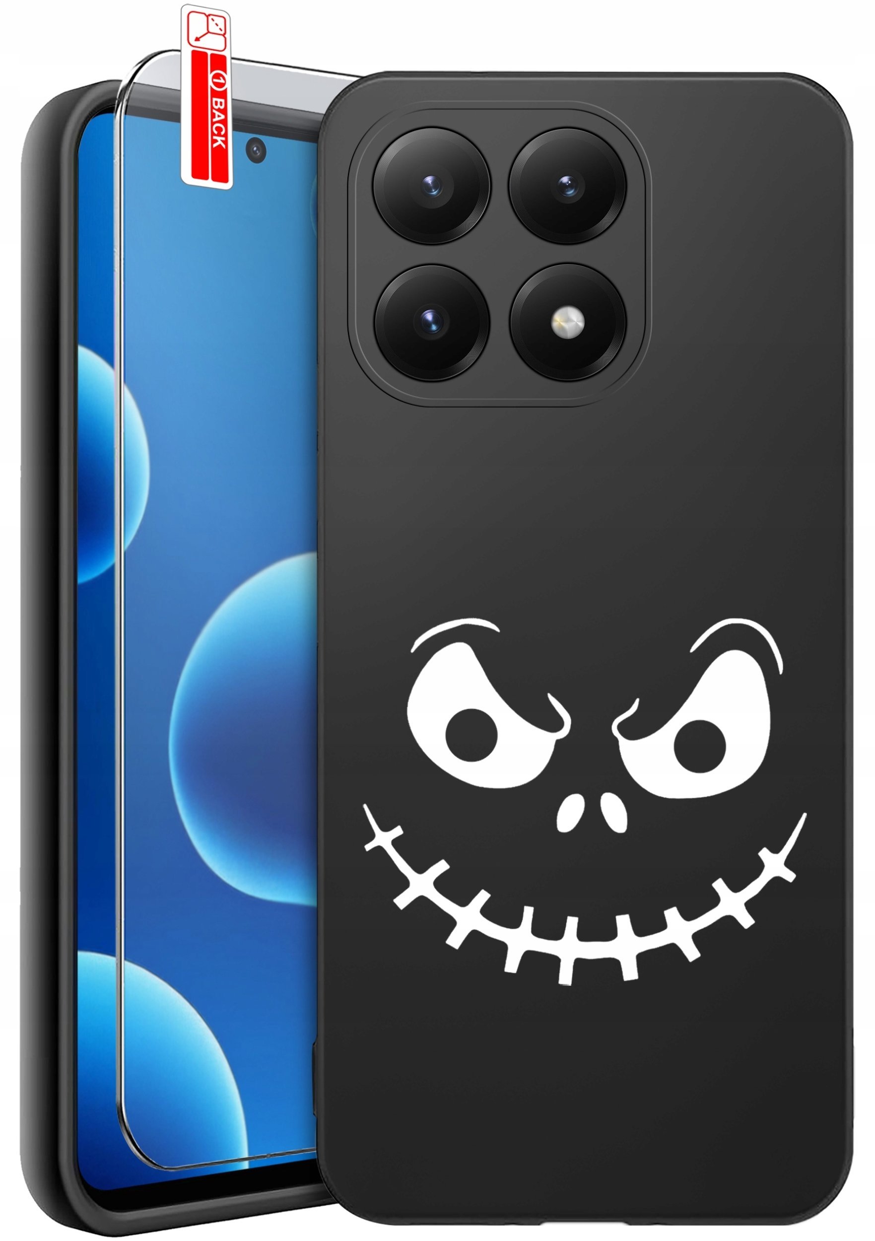 krainaGSM ETUI do Xiaomi 15T 5G Czaszka SKUUT Szkielet Halloween Punk Wzory + Szkło