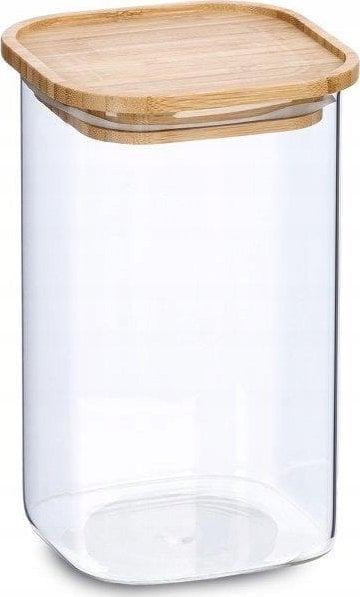 Zeller Słoik z pokrywką bambusa, 1400 ml, 11 x 11 x 17,7 cm