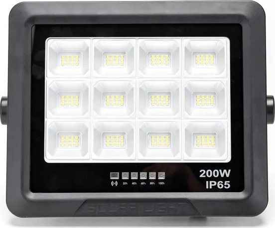 Naświetlacz Aigostar Halogen Naświetlacz solarny LED czarny 200W SP06 Naświetlacz solarny LED czarny 200W