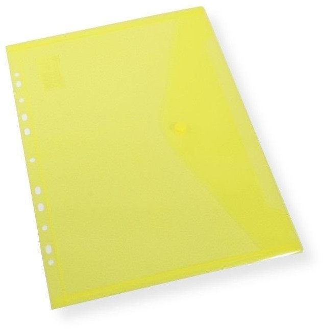 Teczka A4 kopertowa z europerforacją żółta