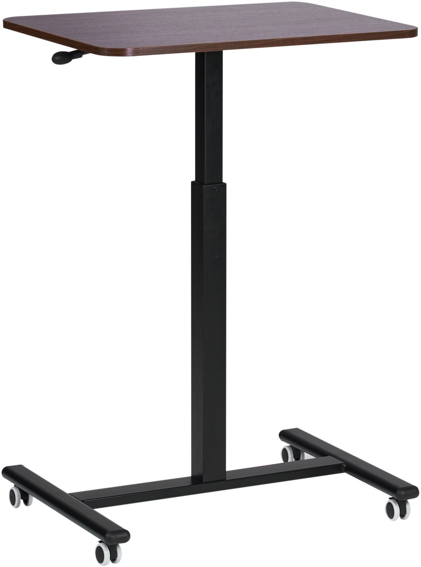 Regulowany stolik pod laptopa 65 x 48 cm ciemne drewno ACADEMIA