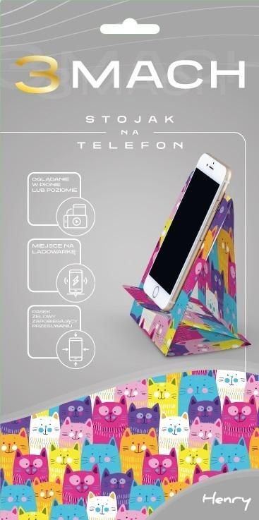 Podstawka HENRY 3MACH Stojak na telefon - Koty