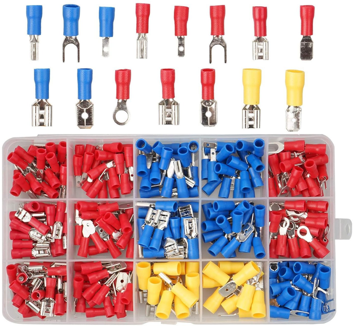 Zestaw konektorów 15 rodzajów 280szt izolowanych z