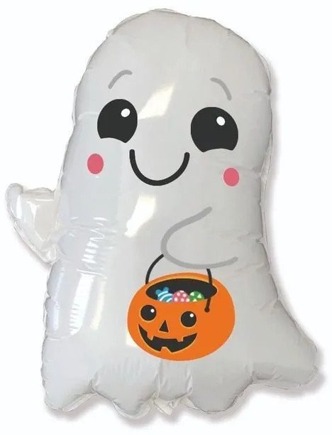 Balon foliowy Duszek z wiaderkiem 61cm