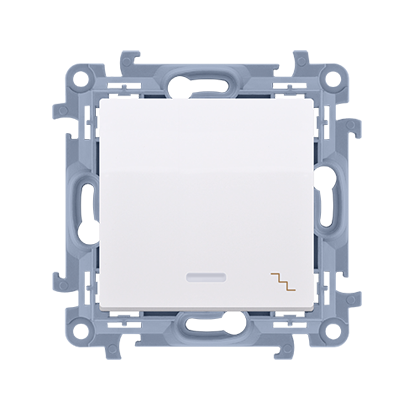 Kontakt-Simon Łącznik schodowy z podświetleniem LED biały 10AX (CW6L.01/11)
