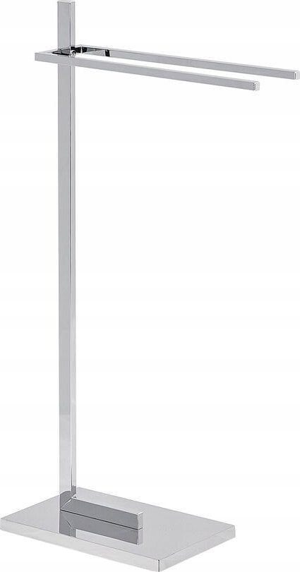 Beliani Stojak na ręczniki 45 x 86 cm srebrny SELVA!