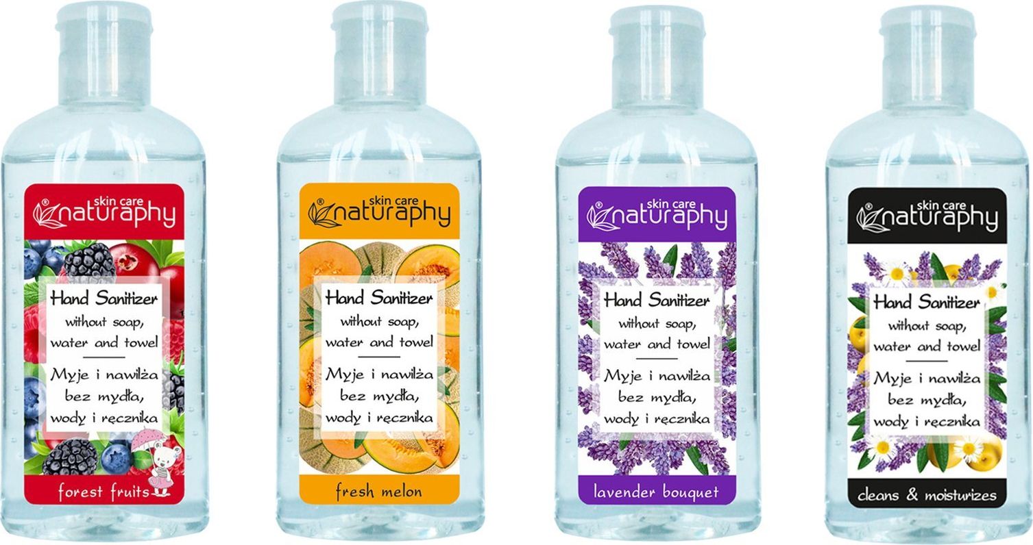 BluxCosmetics Zestaw żeli antybakteryjnych do rąk 4x100 ml