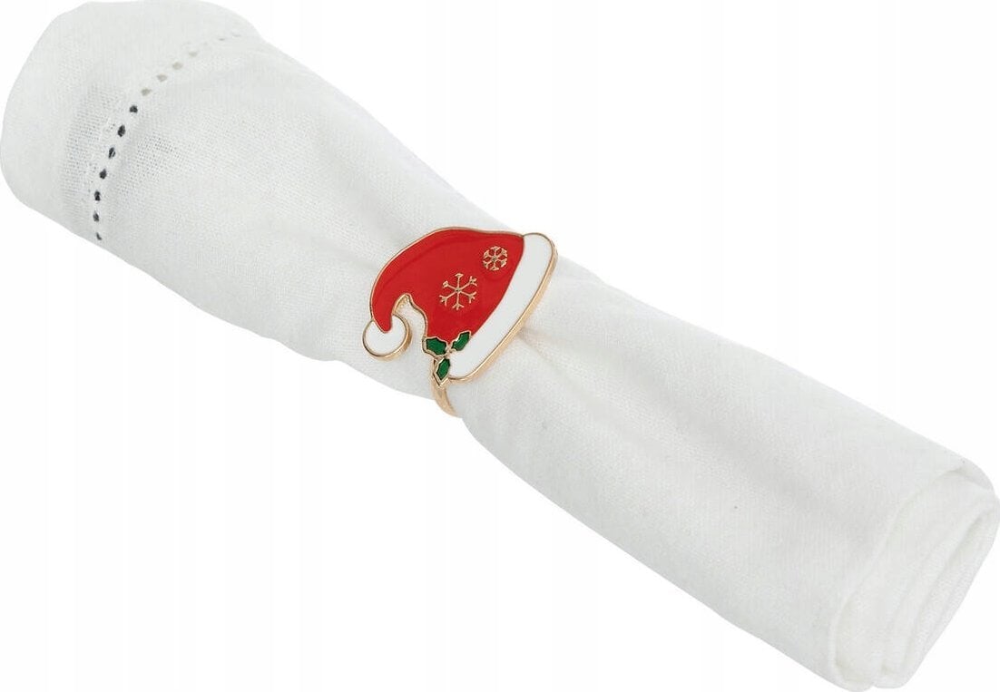 Atmosphera Świąteczne obrączki na serwetki, metalowe, 2 sztuki