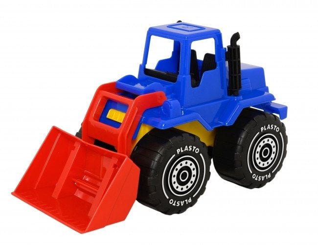 PLASTO Ładowacz czołowy 30 cm w pudełku, kolor niebiesko-czerwony PLA1655