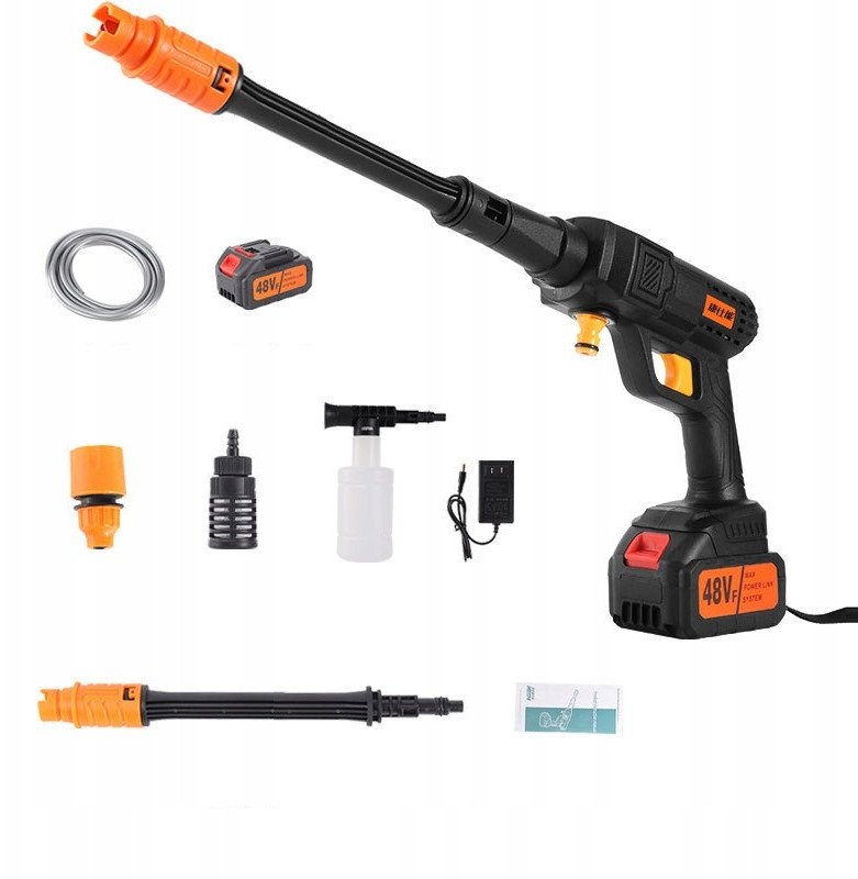 MYJKA Ciśnieniowa AKUMULATOROWA do 100bar ZESTAW 600W OGRODOWA SAMOCHÓD