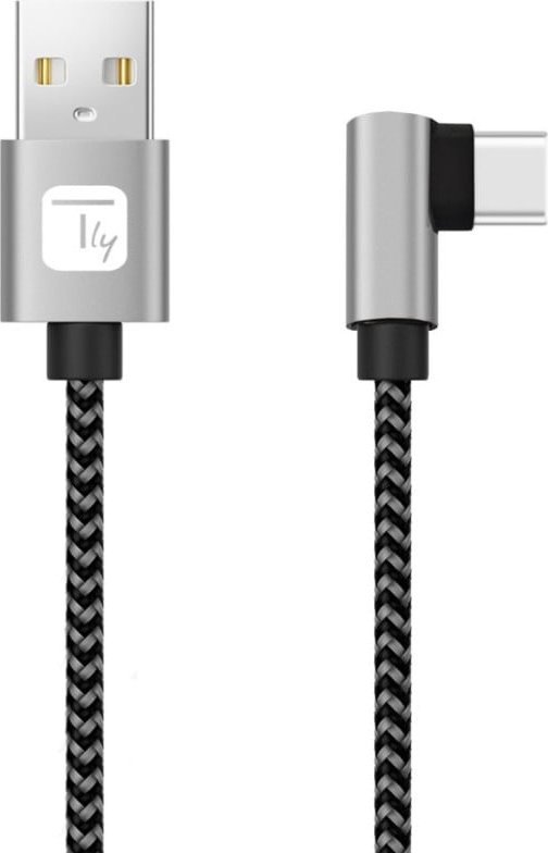 Kabel USB Techly USB-A - USB-C 2 m Czarno-szary (ICOC MU2AC9-020-AL)