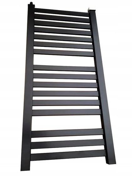 Grzejnik łazienkowy Hydroland GRZEJNIK ŁAZIENKOWY KUMIKO 750X540 CZARNY MAT 340W // GRŁ-G/K-750X540-CZ