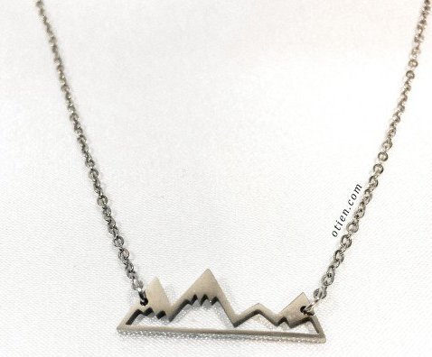 OTIEN Naszyjnik celebrytka damski srebrny Góry