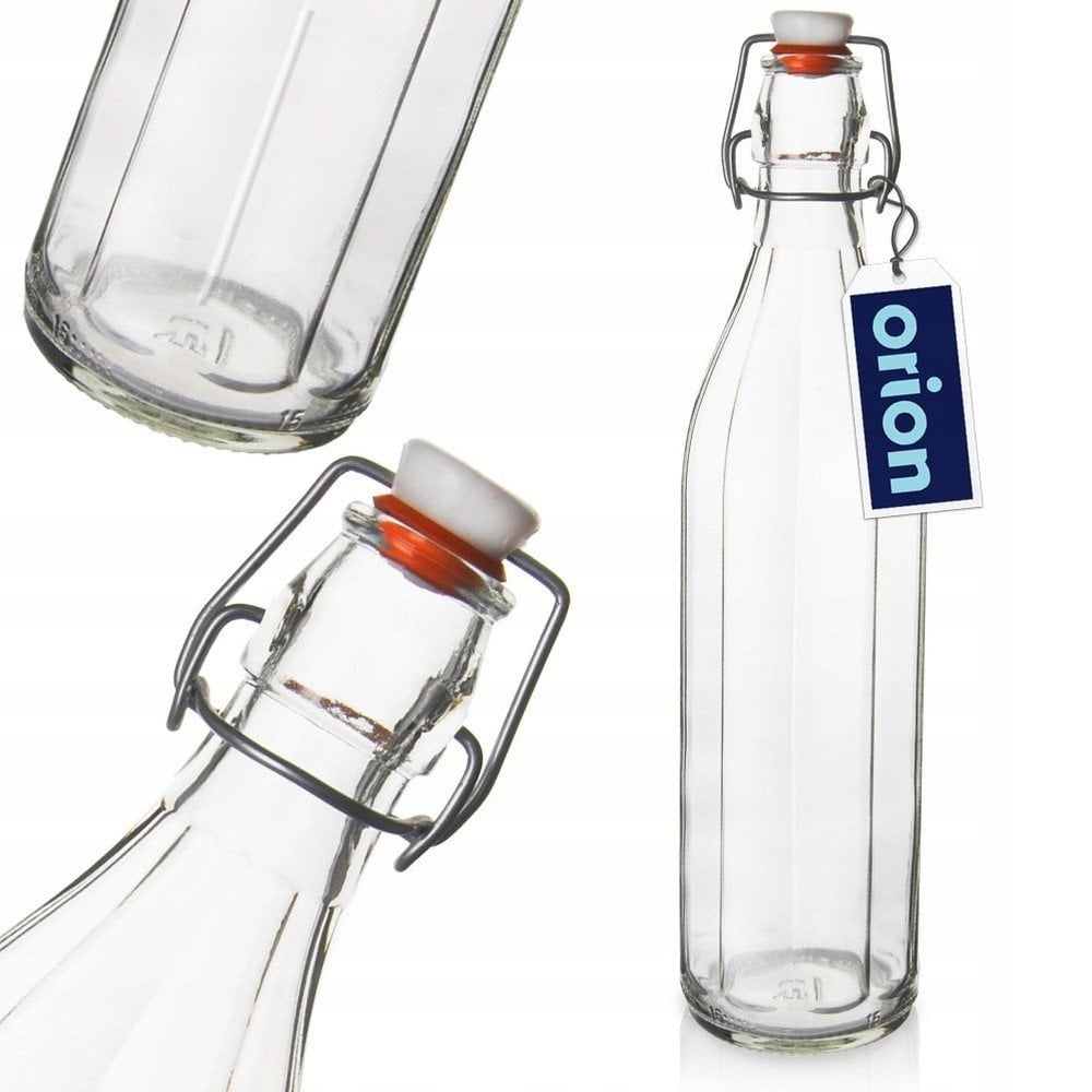 Butelka z klipsem szklana 1 l