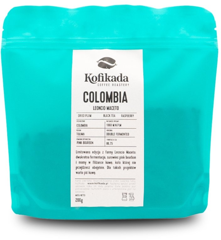Kawa ziarnista Kofikada Kawa ziarnista Kolumbia Leoncio Maceto Microlot Filtr 200g