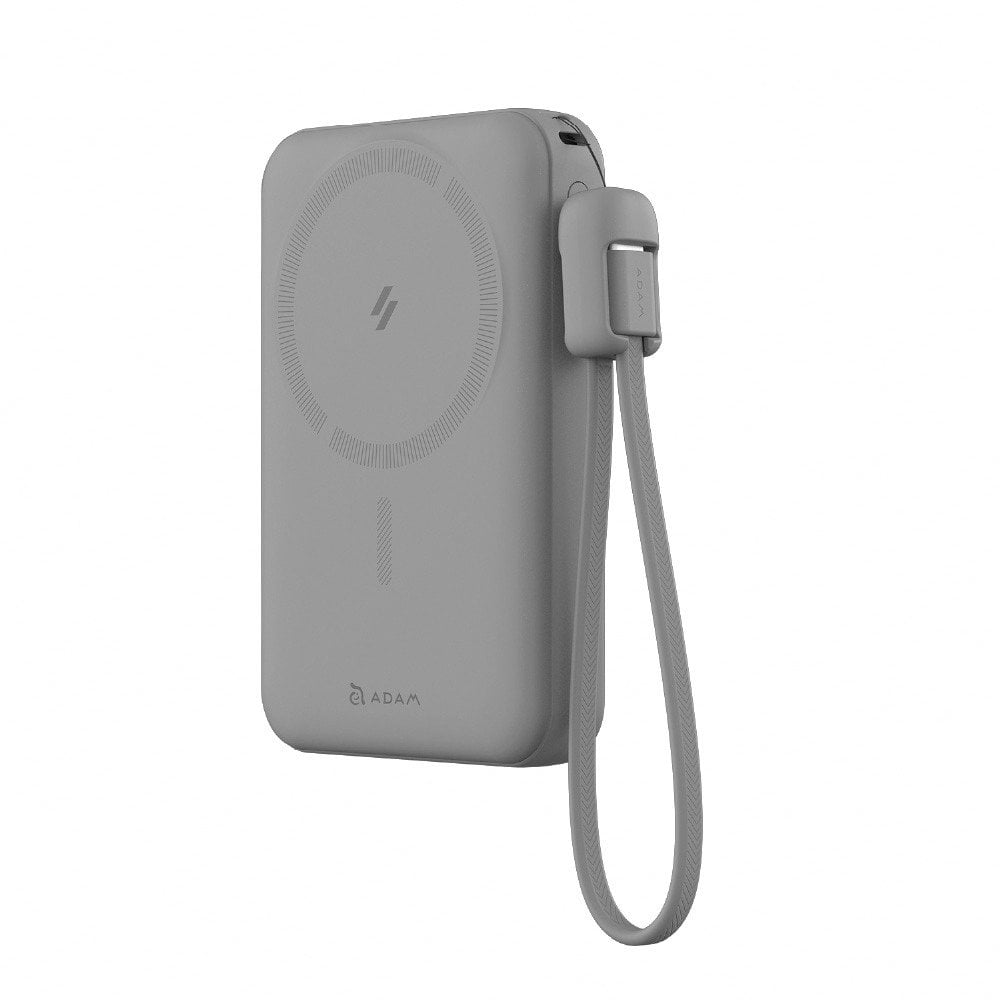 Adam Elements Vionta C2 Pro - magnetyczny powerbank bezprzewodowy do iPhone/Apple Watch 10000 mAh szary