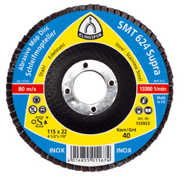 Klingspor Ściernica talerzowa listkowa 125mm gr. 120 SMT 624 222111