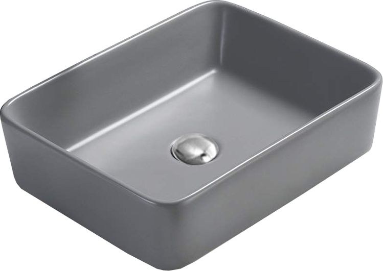 Umywalka Mexen Mexen Catia umywalka nablatowa 48 x 37 cm szara jasna mat - 21314861