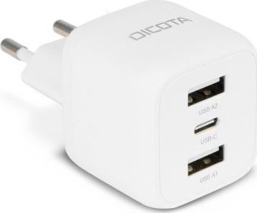Zasilacz do laptopa Dicota Dicota 3-Port GaN Wall Charger (32W) EU black