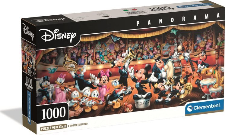 Clementoni Puzzle Panorama Disney Orkiestra 1000 elementów (37067)