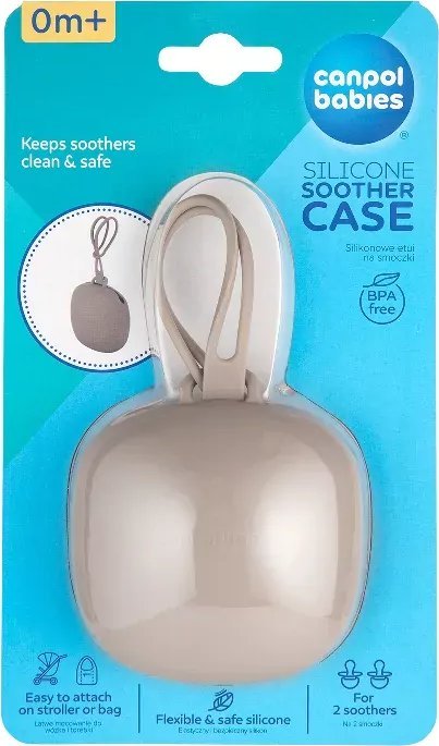 Canpol Etui na smoczek silikonowe beż 51/402 Canpol babies